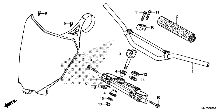 HANDLE BAR/TOP BRIDGE