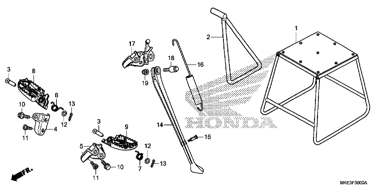 FOOTPEG/FOOTREST/STAND