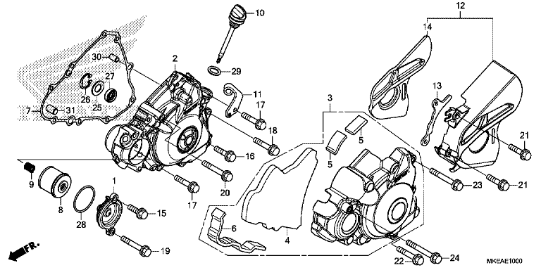 LEFT CRANKCASE COVER