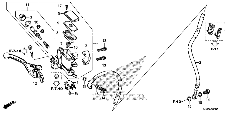 FRONT BRAKE MASTER CYLINDER