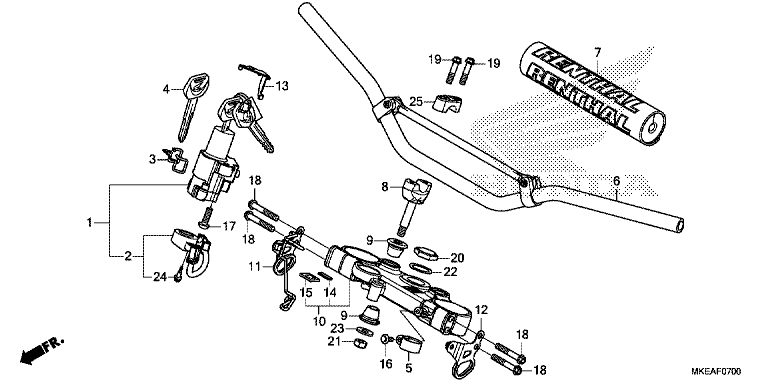 HANDLE PIPE/TOP BRIDGE