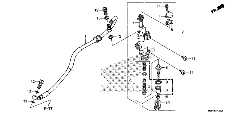 REAR BRAKE MASTER CYLINDER