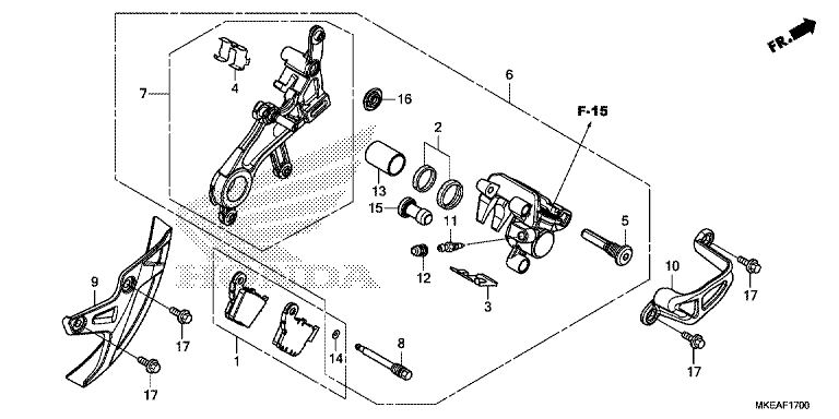 REAR BRAKE CALIPER