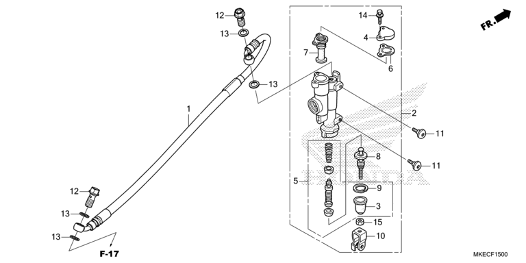 REAR BRAKE MASTER CYLINDER