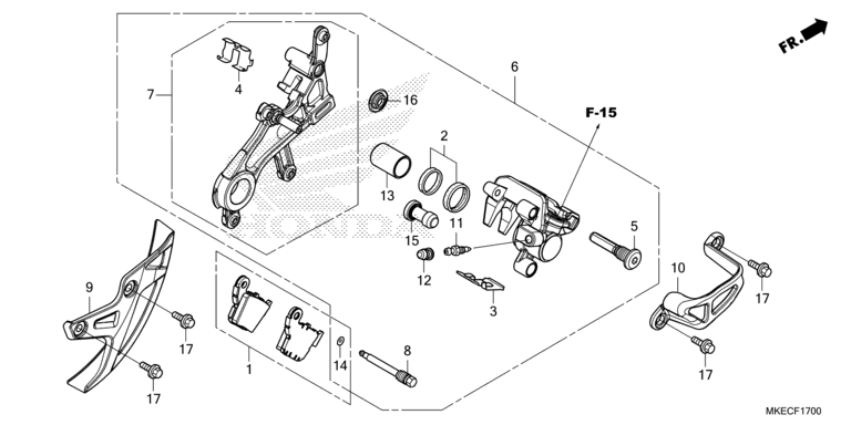 REAR BRAKE CALIPER