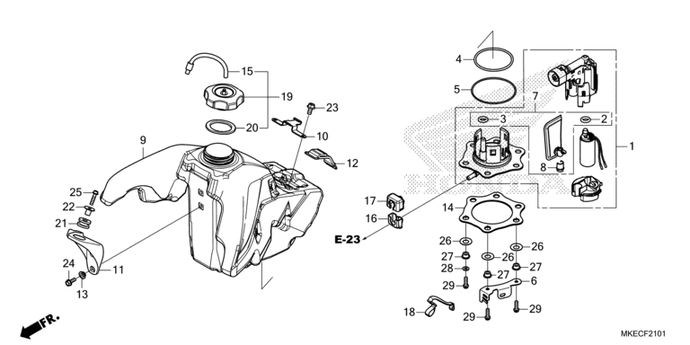 FUEL TANK (CRF450RX)