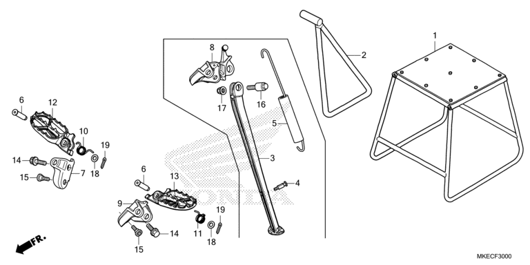 FOOTPEG/FOOTREST/STAND