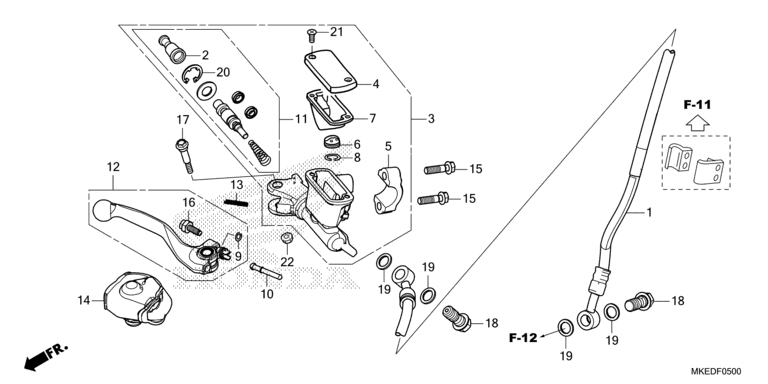 FRONT BRAKE MASTER CYLINDER