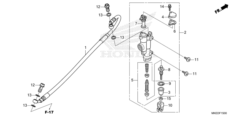 REAR BRAKE MASTER CYLINDER