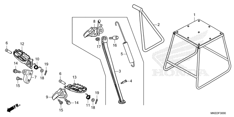 FOOTPEG/FOOTREST/STAND