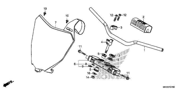 HANDLE BAR/TOP BRIDGE