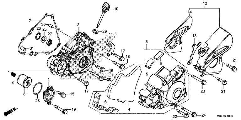 LEFT CRANKCASE COVER