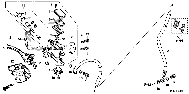 FRONT BRAKE MASTER CYLINDER