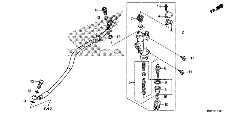 REAR BRAKE MASTER CYLINDER