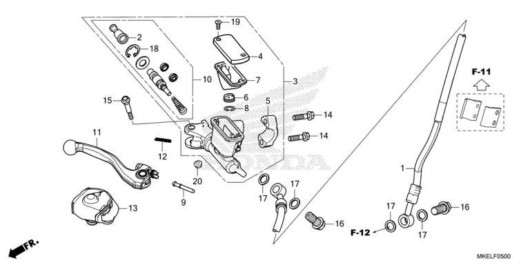 FRONT BRAKE MASTER CYLINDER