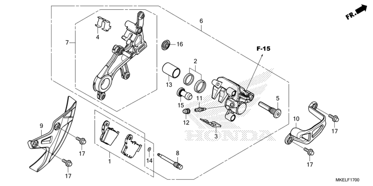 REAR BRAKE CALIPER