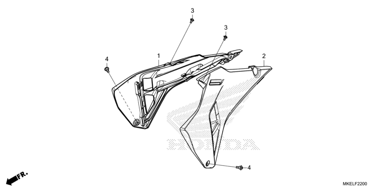 RADIATOR SHROUD (CRF450R/RWE)