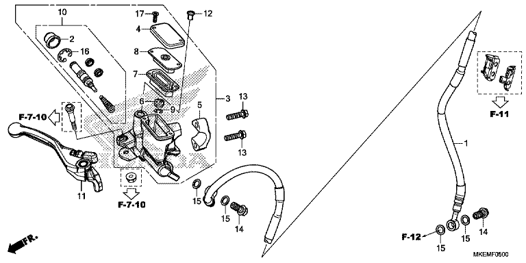 FRONT BRAKE MASTER CYLINDER