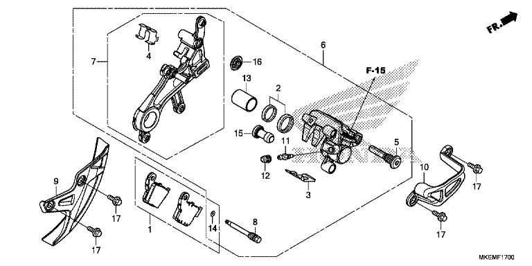 REAR BRAKE CALIPER