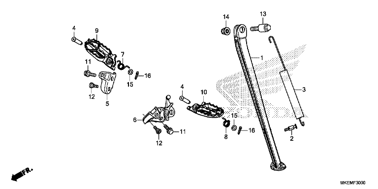 FOOTPEG/FOOTREST/STAND
