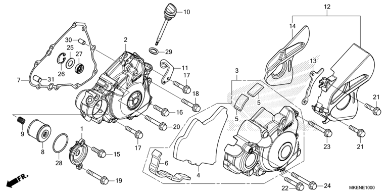 LEFT CRANKCASE COVER