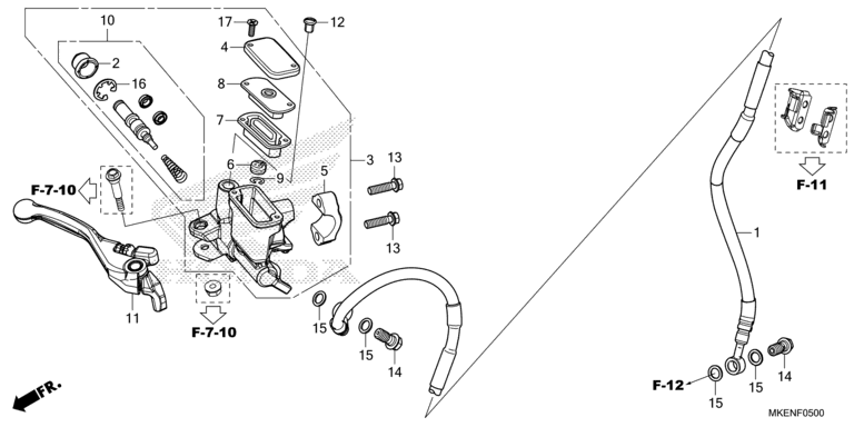 FRONT BRAKE MASTER CYLINDER