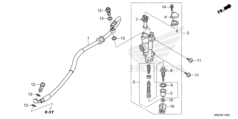REAR BRAKE MASTER CYLINDER