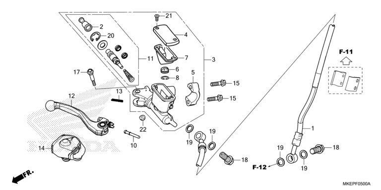 FRONT BRAKE MASTER CYLINDER
