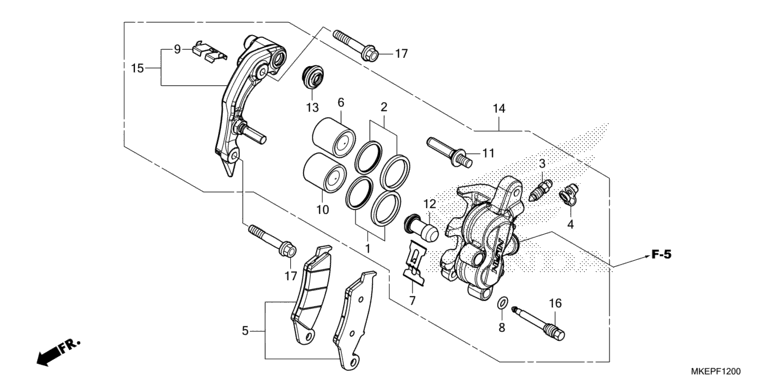 FRONT BRAKE CALIPER