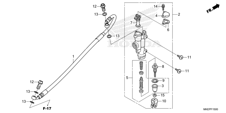 REAR BRAKE MASTER CYLINDER