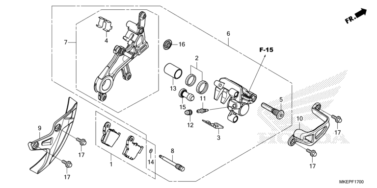 REAR BRAKE CALIPER