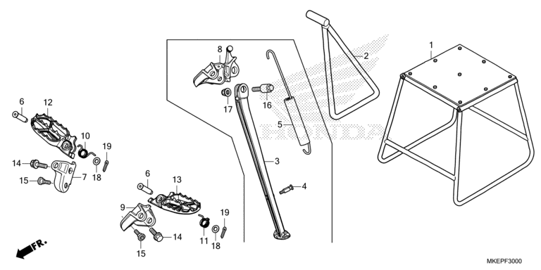 FOOTPEG/FOOTREST/STAND