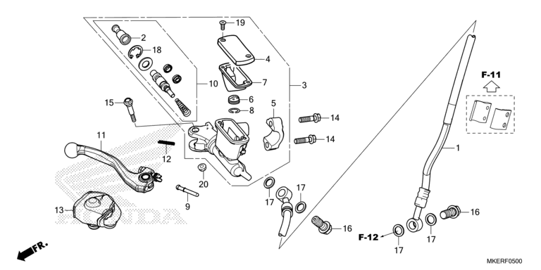 FRONT BRAKE MASTER CYLINDER