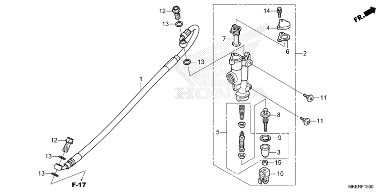 REAR BRAKE MASTER CYLINDER