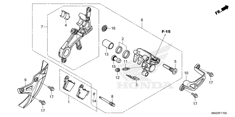 REAR BRAKE CALIPER