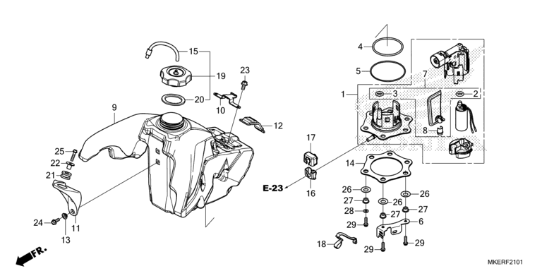 FUEL TANK (CRF450RX)