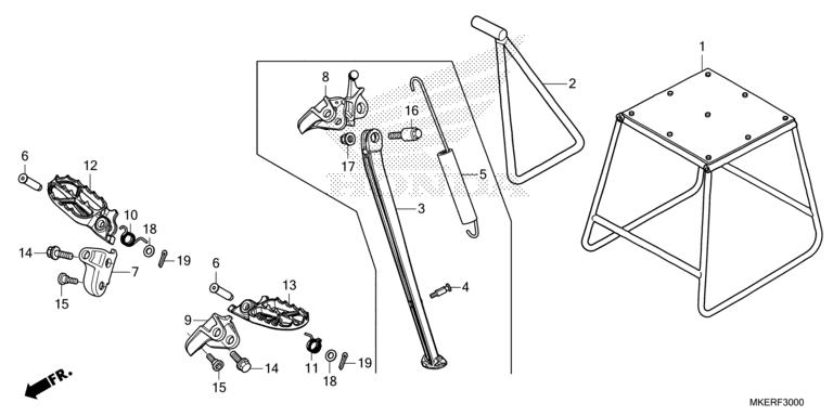 FOOTPEG/FOOTREST/STAND