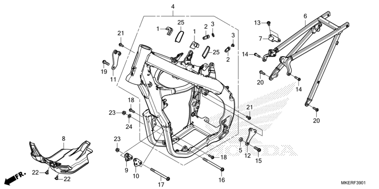 FRAME BODY (CRF450RS/RWES/RXS)