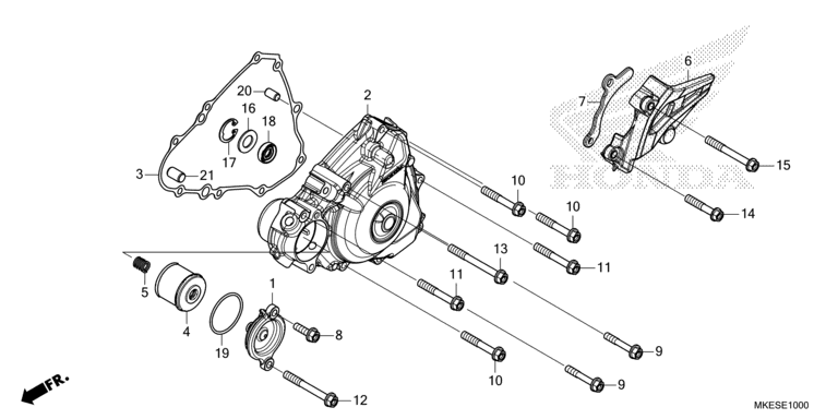 LEFT CRANKCASE COVER