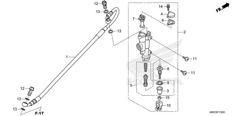 REAR BRAKE MASTER CYLINDER