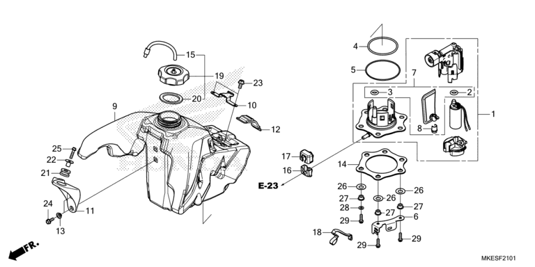 FUEL TANK (CRF450RX)