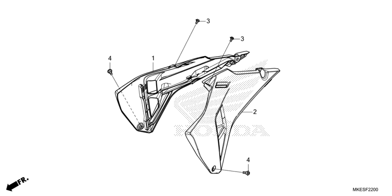 RADIATOR SHROUD (CRF450R/RWE)