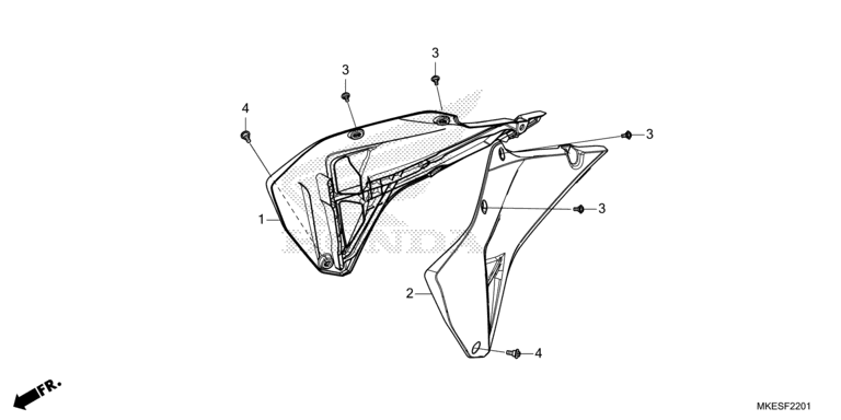 RADIATOR SHROUD (CRF450RX)