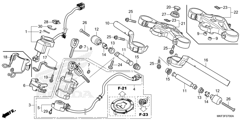 HANDLE BAR/TOP BRIDGE