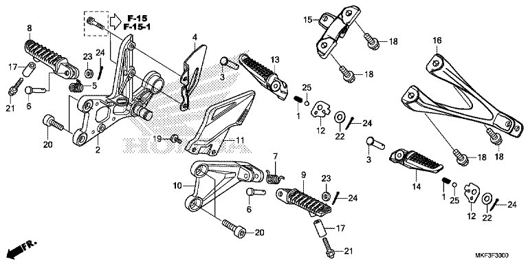 FOOTPEG/FOOTREST