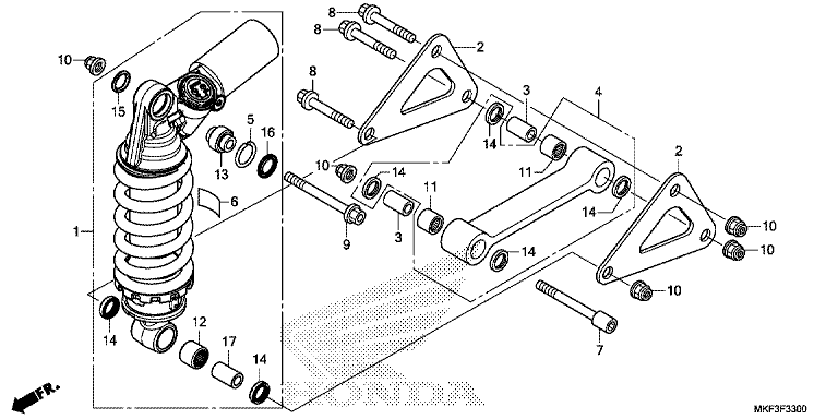 REAR SUSPENSION (CBR1000RR/RA)