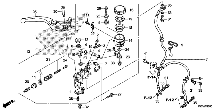 FRONT BRAKE MASTER CYLINDER (CBR1000RR)
