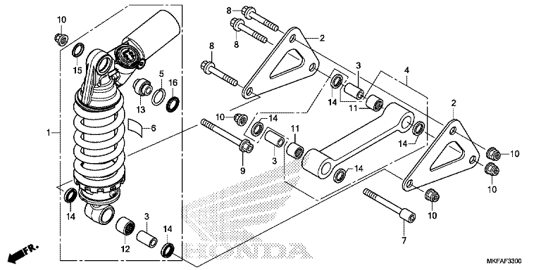 REAR SUSPENSION (CBR1000RR/RA)