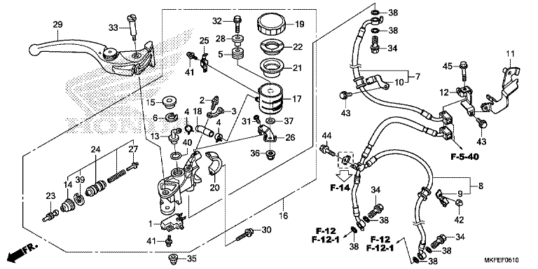 FRONT BRAKE MASTER CYLINDER