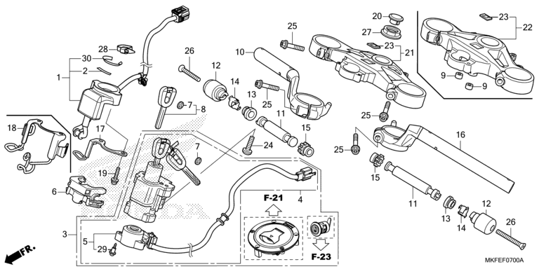 HANDLE BAR/TOP BRIDGE